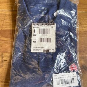 NEW (original packaging)! SLIM-FIT LOGO (Crab) PIQUÉ POLO SHIRT; FAIRMONT BLUE